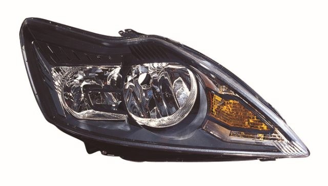 Headlamp Halogen No Advanced Lighting Type - Black & Chrome