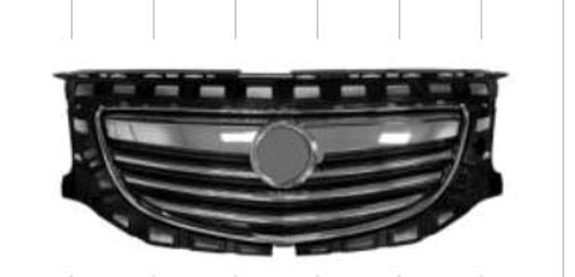 Vauxhall Insignia 2009-2013 Front Grille - Chrome/Black