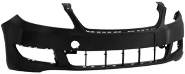 Skoda Fabia 2010-2014 Front Bumper No Wash Jet Holes - Primed (Standard Models)