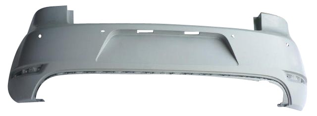 Rear Bumper With Sensor Holes - Primed (GTi & GTD Models)