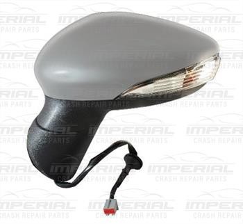 Door Mirror Electric Heated Manual Fold Type With Primed Cover