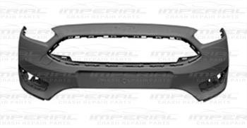 Ford Focus Estate 2014- Front Bumper No Wash Jet or Sensor Holes - Primed (Standard Models) Non sided 