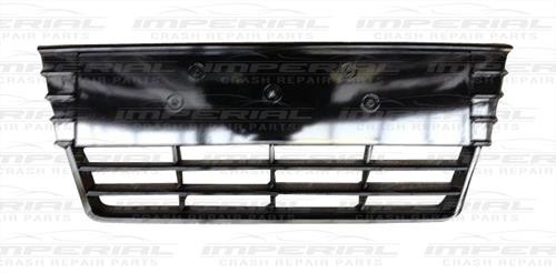 Front Bumper Grille Centre Section - No Sensor Holes - Matt Black Non Sided 