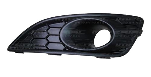 Ford Fiesta Mk7 2013-2017 Front Bumper Grille Outer Section - With Lamp Holes - Matt Black (Zetec-S Models)