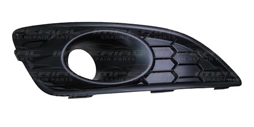 Ford Fiesta Mk7 2013-2017 Front Bumper Grille Outer Section - With Lamp Holes - Matt Black (Zetec-S Models)