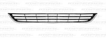 Ford Fiesta 3 Door Hatchback MK7 2013- Front Bumper Grille Centre Section - Slatted Version - Matt Black Non Sided 