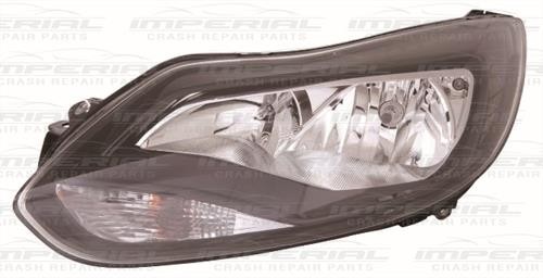 Ford Focus Headlamp Halogen Black Type N/S
