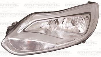 Ford Focus Headlamp Halogen Chrome Type N/S