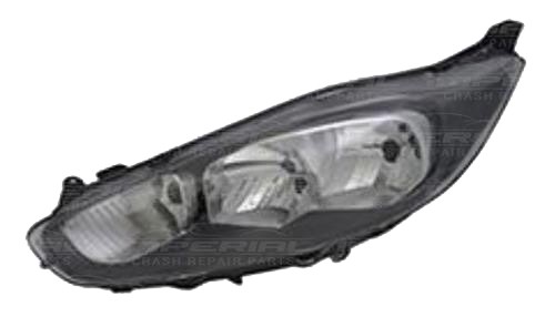 Ford Fiesta Mk7 2013-2017  Headlamp With Halogen Daytime Running Lamp - Black 