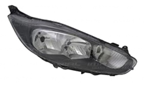 Ford Fiesta Mk7 2013-2017  Headlamp With Halogen Daytime Running Lamp - Black 