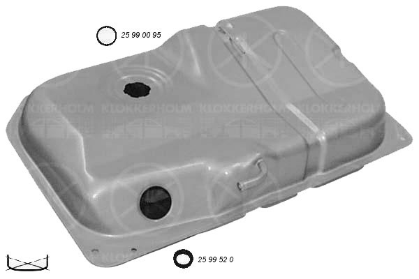 Ford Fiesta Mk3 1989-1995 Fuel Tank (Not Injection/42 Litres/Large Sender/Not 16 Valve) With Gasket/Seals