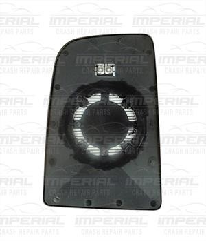 Mercedes Speeder 2006-2013 Door Mirror Glass Manual Type - Upper Section (No Blind Spot Monitering - Square Backing) O/S