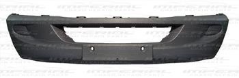 Mercedes Sprinter 2006-2013 Front Bumper No Lamp or Sensor Holes - Grey (Economy Brand) Non Sided 