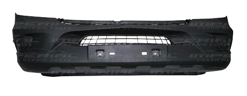 Front Bumper No Lamp Holes - Black Smooth
