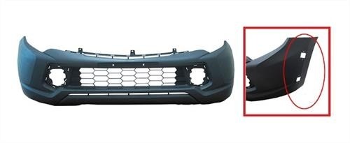 Mitsubishi L200 2015-2019 Front Bumper With Wing Extension Holes - Not Primed