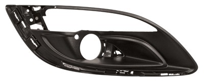 Vauxhall Astra 2012-2015 Front Bumper Grille Outer Section - With Lamp Hole - Chrome Moulding Type