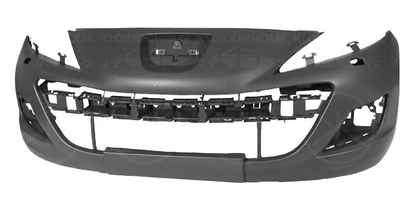 Peugeot 207 2009-2012 Front Bumper Standard Models With Wash Jet Holes No Wheel Arch Trim