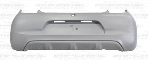 Peugeot 108 2014- Rear Bumper No Sensor Holes - Primed