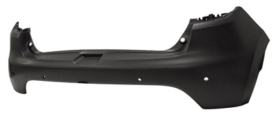 Renault Clio 5 Door Hatchback 2013-2016 Rear Bumper Primed With Parking Sensor Holes (PDC)