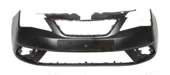 Seat Ibiza 2012-2015 Front Bumper No Wash Jet or Sensor Holes - Primed (Standard Models)