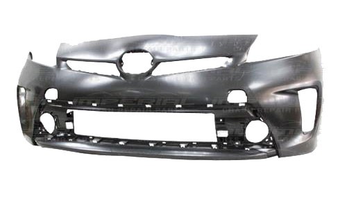 Toyota Prius 2012-2016 Front Bumper No Wash Jet Holes - No Sensor Holes - Not Primed