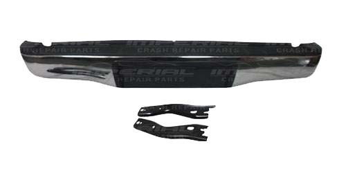 Toyota Hilux 2012-2016 Rear Bumper Chrome Type With Black Moulding