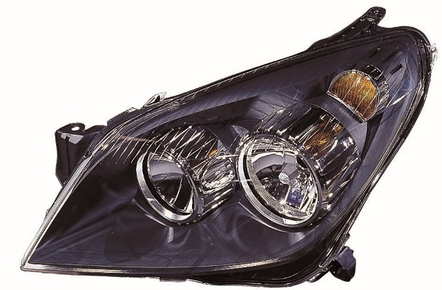 Vauxhall Astra H Mk5 2004-2013 Headlamp Halogen Type - Black L/H