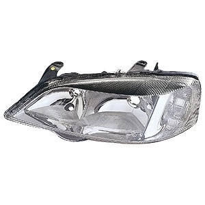 Vauxhall Astra G Mk4 1998-2004 Headlamp Halogen Type - Chrome L/H