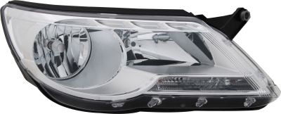 Volkswagen Tiguan 2008-2011 Headlamp Halogen Type