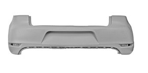 Volkswagen Golf Mk6 2009-2012 Rear Bumper With Template to drill Sensor Holes - Primed (GTi & GTD Models)