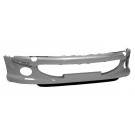 Peugeot 206 1998-2009 Front Bumper With Lamp Holes - With Spoiler - Primed (Sport Type)