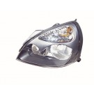 Renault Clio 2001-2005 Headlamp Halogen Type - Black L/H