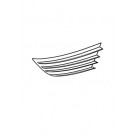 F Bumper Grille RH - W/O Fogs