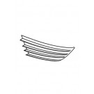 F Bumper Grille LH - W/O Fogs