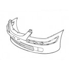 Mazda 626 1997-2002 Front Bumper  With Lamp Holes (1999-2002)