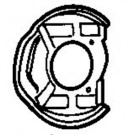 Front Brake Disc Back Plate