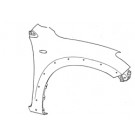 Toyota Rav-4 2006-2009 Front Wing (With Wheel Arch Moulding Holes)