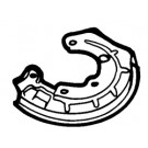 Front Brake Disc Back Plate LH