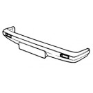 Front Bumper With Chrome Mould