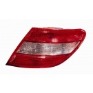 Mercedes C-Class 2007-2011 Saloon Rear Lamp (Red/Clear) R/H