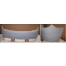 Mercedes C-Class 2007- Saloon Rear Bumper (No Sensor Holes/Elegance Models)