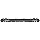 Peugeot 207 2009-2012 Front Bumper Grille Upper Section - With Silver Trim - Black (Standard Models)