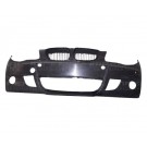 BMW 1 Series 2007-2011 (E81/E87) Front Bumper With Sensor Holes - No Wash Jet Holes - Primed (M-Sport Models)