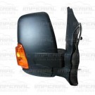 Ford Transit MK8 2014- Door Mirror Electric Heated Power Fold Type With Black Cover (Amber Indicator) O/S