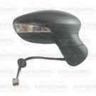 Ford Fiesta 3 Door Hatchback Mk7 2013- Door Mirror Electric Heated Manual Fold Type With Black Cover (No Foot Lamp) O/S