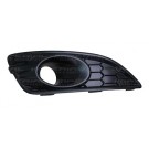 Ford Fiesta Mk7 2013-2017 Front Bumper Grille Outer Section - With Lamp Holes - Matt Black (Zetec-S Models)
