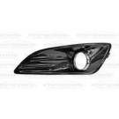 Ford Fiesta 3 Door Hatchback MK7 2013- Front Bumper Grille Outer Section - With Lamp Holes & Chrome Trim - Gloss Black (Standard Models) N/S