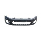 Volkswagen Golf 2009-2012 Front Bumper With Wash Jet Holes - No Sensor Holes - Primed (GTi/GTD Models)