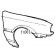 BMW 3 Series 1984-1987 Front Wing - Not Cabriolet
