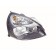Renault Clio 2001-2005 Headlamp Halogen Type - Black R/H